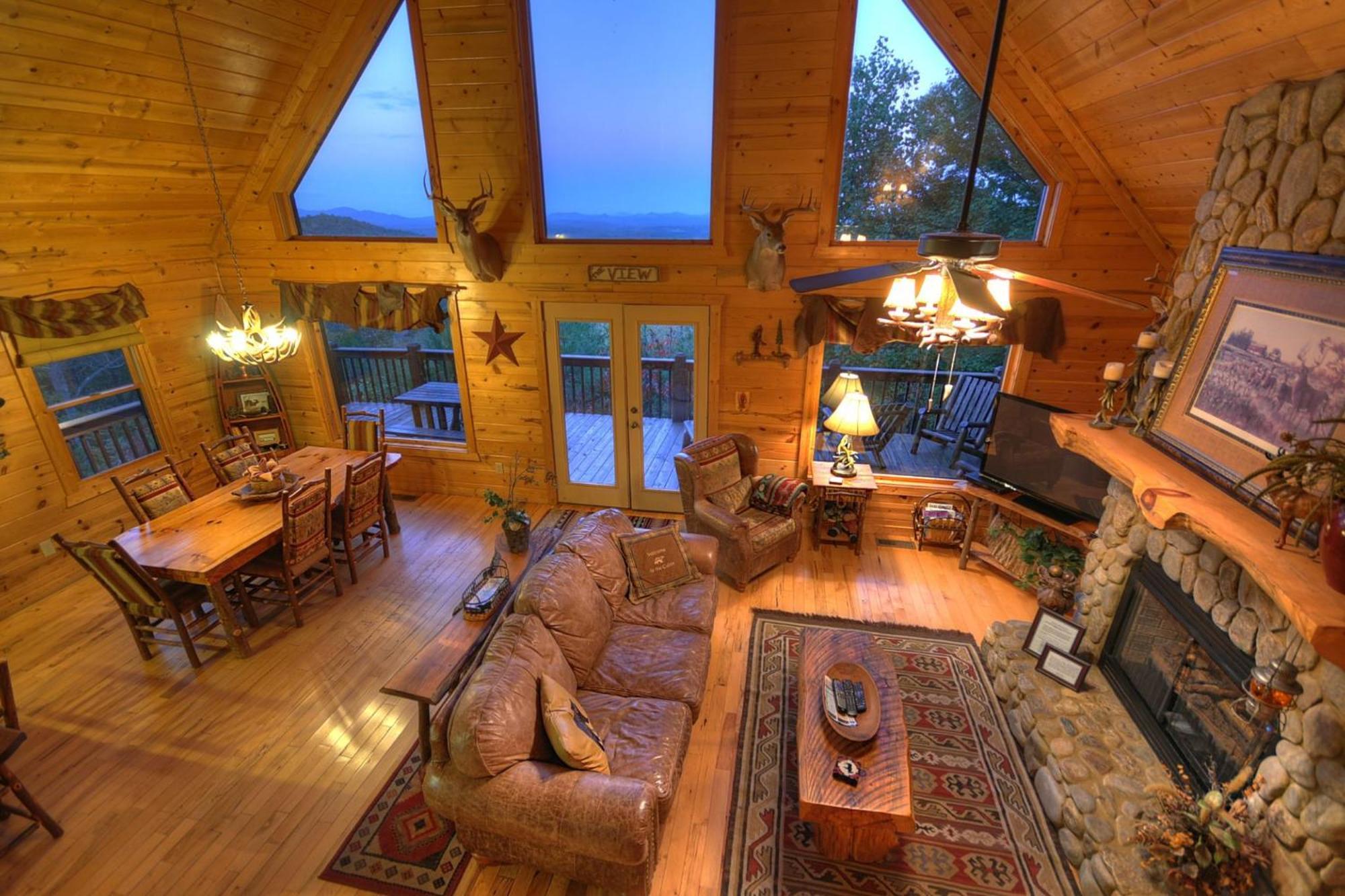The View Sweeping Mountain Views Gas Fireplace Game Room Hot Tub Blue Ridge Exteriör bild