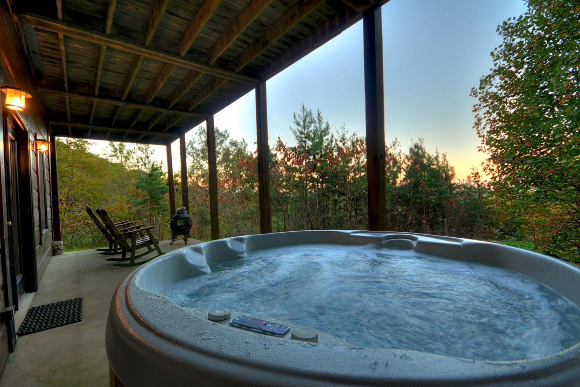The View Sweeping Mountain Views Gas Fireplace Game Room Hot Tub Blue Ridge Exteriör bild